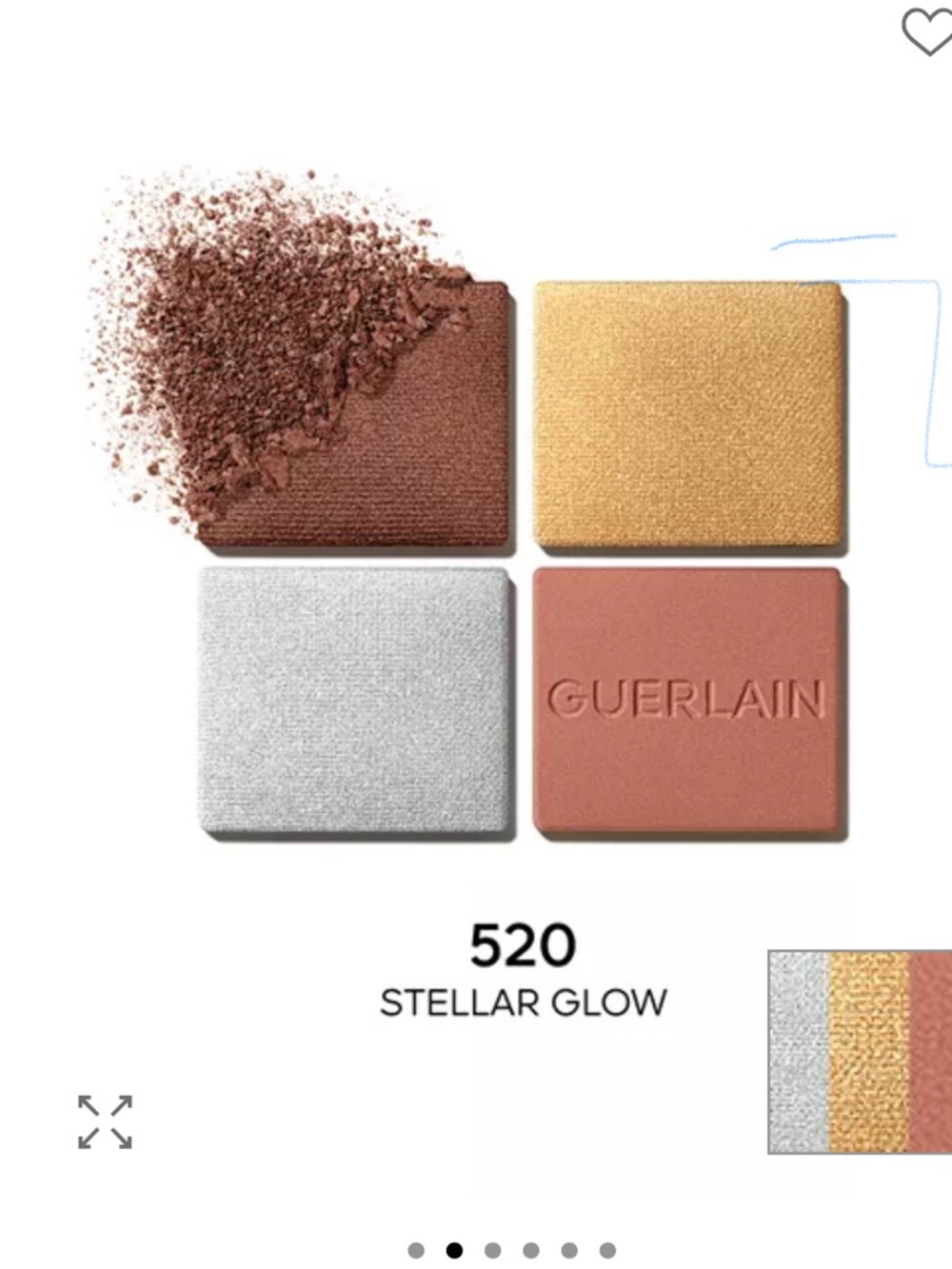 GUERLAIN Luxe Quad Eyeshadow Palette — .Color 520 Stellar Glow - Picture 2 of 3